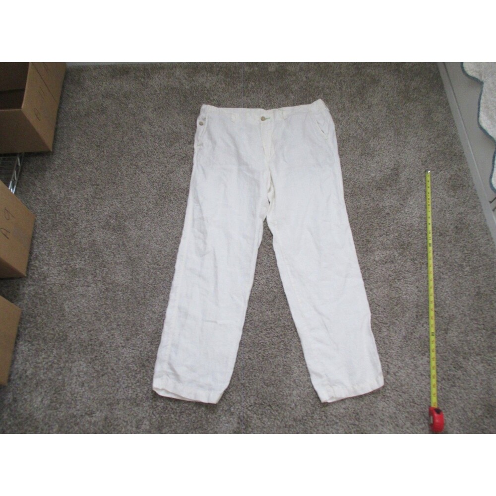 Tommy Bahama Linen Pants Relax Mens 38x32 White
